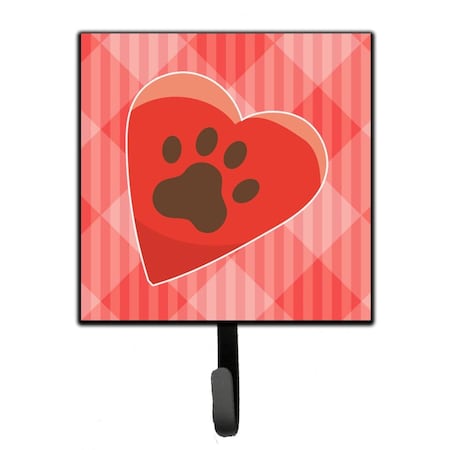 Carolines Treasures Puppy Pawprint Heart Leash or Key Holder BB7073SH4